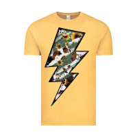 Vintage Mustard Lightning Bolt Vintage Tee - JahusDesignShop