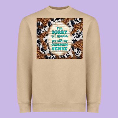 I'm Sorry If I Offended You With My Common Sense Heavyweight Sweatshirt Designed By Tumblerdesignbyshophia