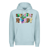 Blue Mist Easter Day Don't worry be hoppy Premium Hoodie - OliviaCreatesArt