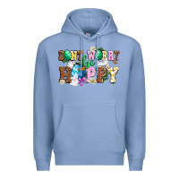 Colony Blue Easter Day Don't worry be hoppy Premium Hoodie - OliviaCreatesArt