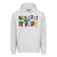 Dove Grey Easter Day Don't worry be hoppy Premium Hoodie - OliviaCreatesArt
