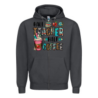 Smoke half teacher half coffee Zipper Hoodie - OliviaCreatesArt