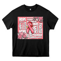 Black cancer words Heavy Core Tee - MaliasSmallBusiness