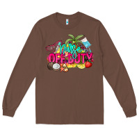 Chestnut Nurse off duty Long Sleeve Tee - NancyCooperArtShop