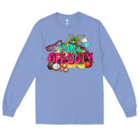 Colony Blue Nurse off duty Long Sleeve Tee - NancyCooperArtShop