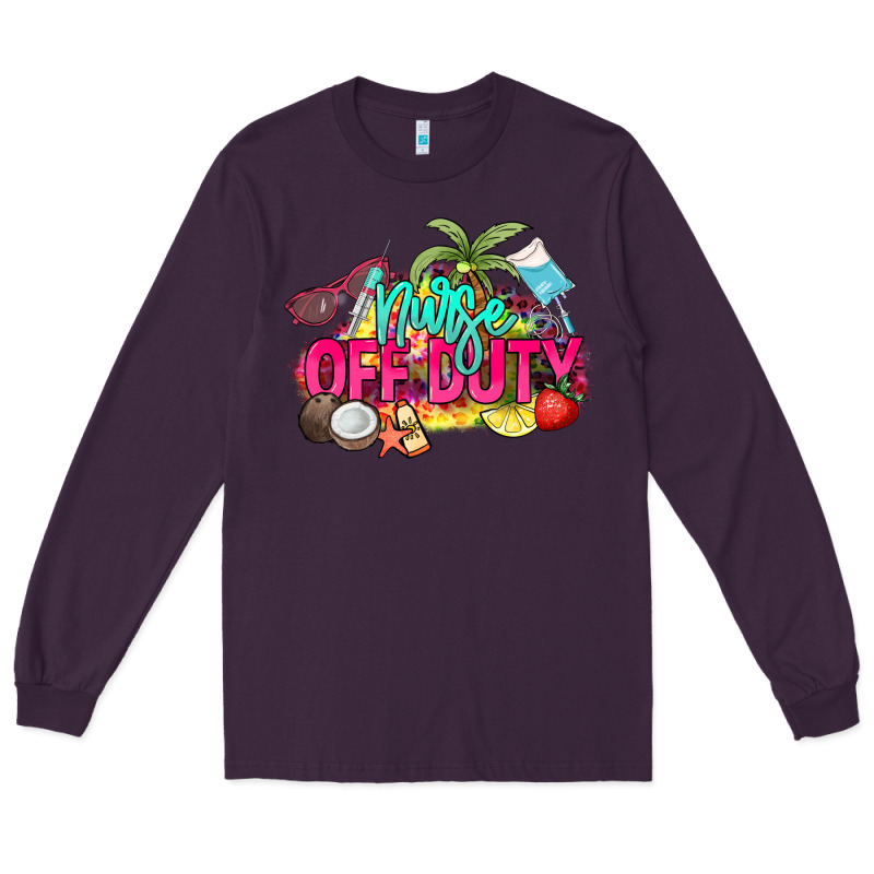 Nurse Off Duty Long Sleeve Tee by NancyCooperArtShop | Teevron