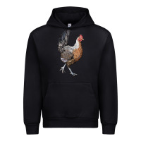 Black American Game Chicken Urban Hoodie - LillyAllenDesigns