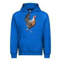 Cobalt American Game Chicken Urban Hoodie - LillyAllenDesigns