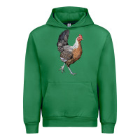 Emerald American Game Chicken Urban Hoodie - LillyAllenDesigns