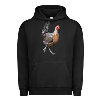 Pigment Black American Game Chicken Urban Hoodie - LillyAllenDesigns