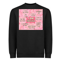 Black i am enough with glitter Heavyweight Sweatshirt - TumblerDesignByShophia