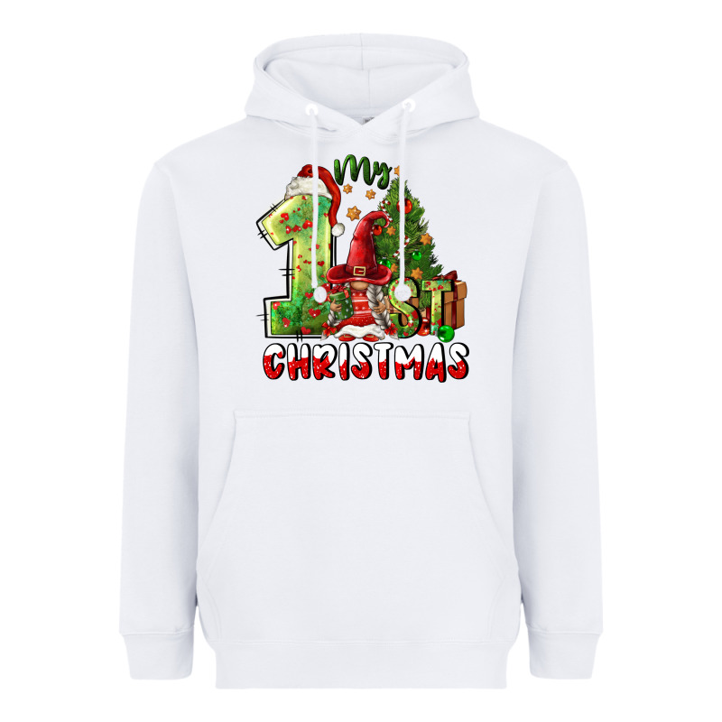 First Christmas Heavyweight Hoodie by FaDigitalArtStudio | Teevron