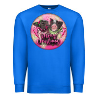 True Royal Pink Merry Christmas Pig Premium Sweatshirt - FaDigitalArtStudio