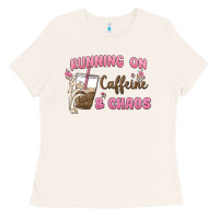 Bone running on caffeine & chaos Ladies Tee - MaliasSmallBusiness