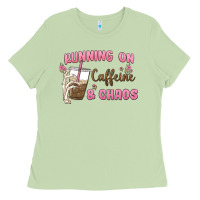 Matcha running on caffeine & chaos Ladies Tee - MaliasSmallBusiness