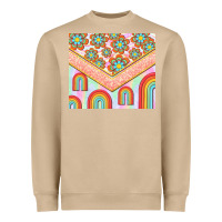 Mushroom hippie rainbow and daisy Heavyweight Sweatshirt - TumblerDesignByShophia