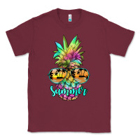 Burgundy tie dye pineapple, summer Classic Tee - JahusDesignShop