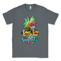Charcoal Heather tie dye pineapple, summer Classic Tee - JahusDesignShop