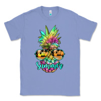 Colony Blue tie dye pineapple, summer Classic Tee - JahusDesignShop