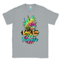 Heather Grey tie dye pineapple, summer Classic Tee - JahusDesignShop
