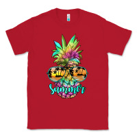 Red tie dye pineapple, summer Classic Tee - JahusDesignShop