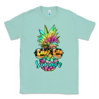Seafoam tie dye pineapple, summer Classic Tee - JahusDesignShop