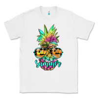 White tie dye pineapple, summer Classic Tee - JahusDesignShop