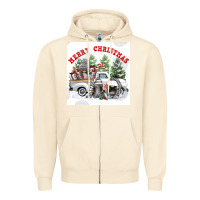 Sandshell merry chrıstmas Zipper Hoodie - FaDigitalArtStudio