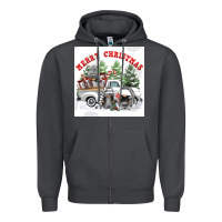 Smoke merry chrıstmas Zipper Hoodie - FaDigitalArtStudio