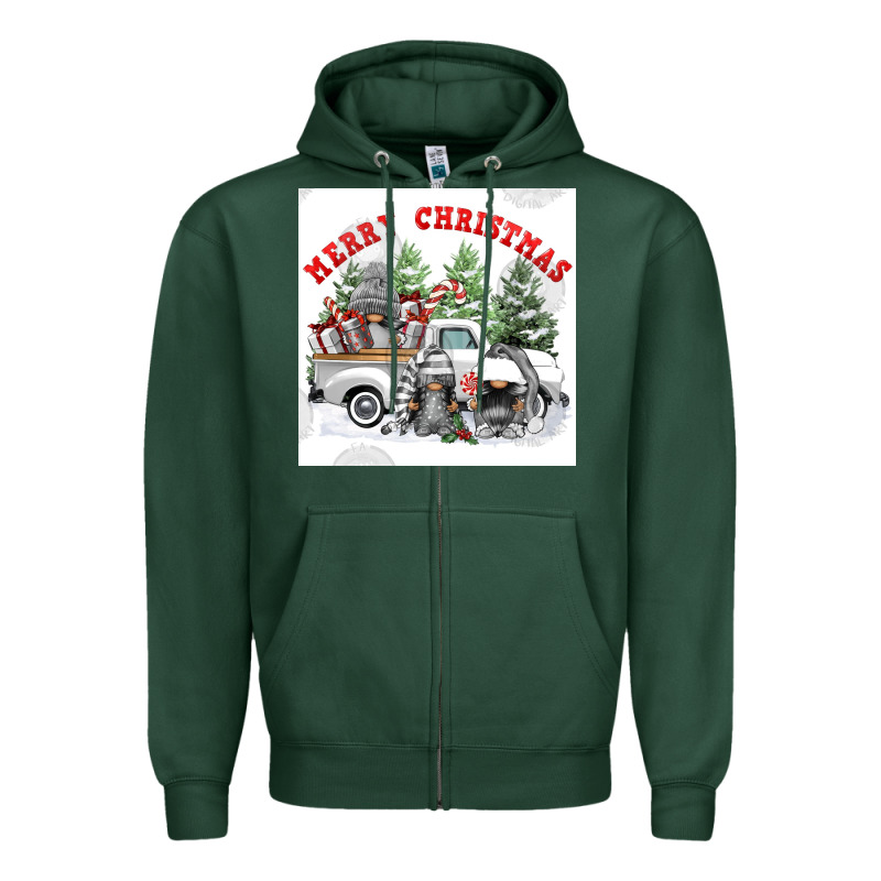 Merry Chrıstmas Zipper Hoodie by FaDigitalArtStudio | Teevron