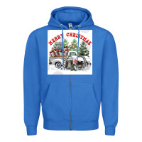 True Royal merry chrıstmas Zipper Hoodie - FaDigitalArtStudio