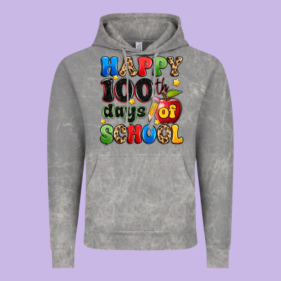 Happy 100 Th Days Of School Vintage Hoodie Designed By Artiststas