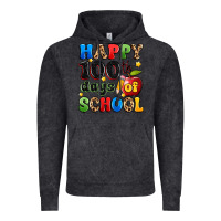 Vintage Black happy 100 th days of school Vintage Hoodie - Artiststas