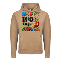 Vintage Coffee happy 100 th days of school Vintage Hoodie - Artiststas