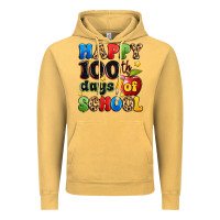 Vintage Mustard happy 100 th days of school Vintage Hoodie - Artiststas