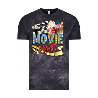Cloud Black movie night Vintage Tee - Artiststas