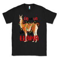 Black christmas llama Classic Tee - LillyAllenDesigns