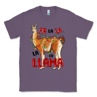 Lavender christmas llama Classic Tee - LillyAllenDesigns