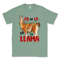 Sage christmas llama Classic Tee - LillyAllenDesigns