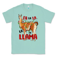 Seafoam christmas llama Classic Tee - LillyAllenDesigns