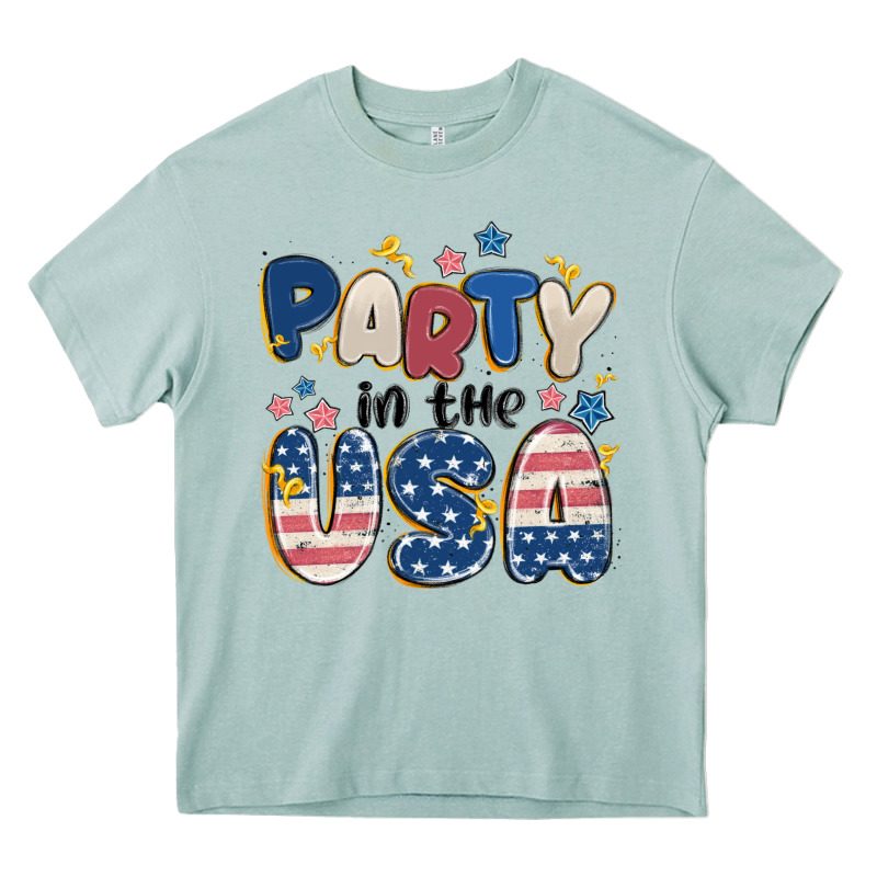 Party In The Usa Heavy Core Tee by MaliasSmallBusiness | Teevron