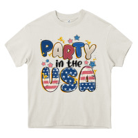 Cream party in the usa Heavy Core Tee - MaliasSmallBusiness