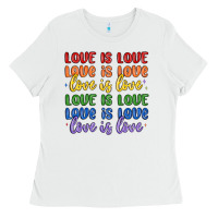 White love is love lgbtq Ladies Tee - MaliasSmallBusiness