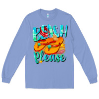 Colony Blue Beach please Long Sleeve Tee - NancyCooperArtShop