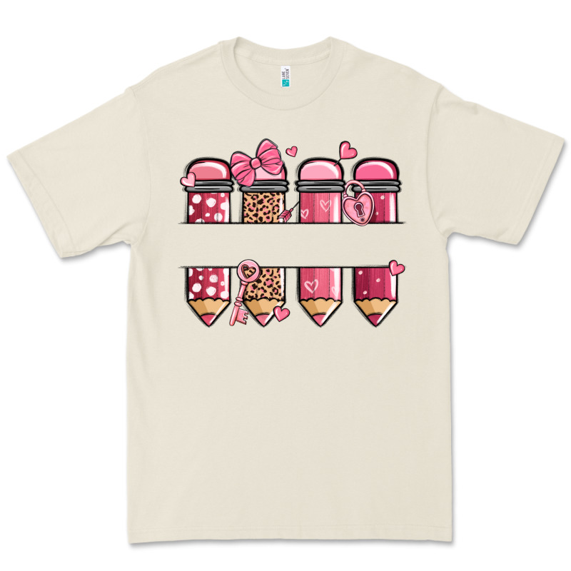 Custom Name Valentine's Day School Pencils Premium Tee by MaliasSmallBusiness | Teevron