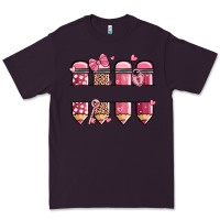Plum custom name valentine's day school pencils Premium Tee - MaliasSmallBusiness
