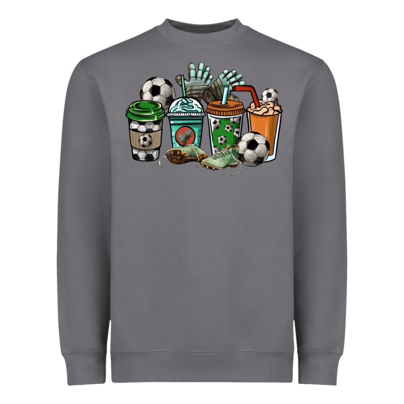 Soccer Coffee Cups Heavyweight Sweatshirt by HowdyJamesFarm | Teevron