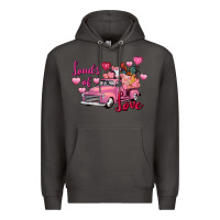 Smoke Loads of love Valentine's Day farm truck Premium Hoodie - FaDigitalArtStudio