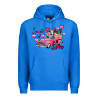 True Royal Loads of love Valentine's Day farm truck Premium Hoodie - FaDigitalArtStudio