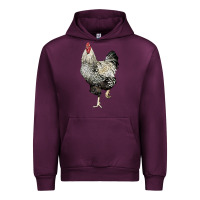 Mauve Wine wyandotte rooster Urban Hoodie - LillyAllenDesigns